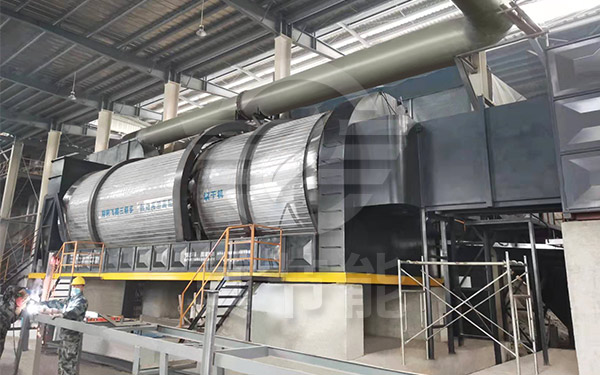 酒糟烘干設備生產運行現場 酒糟烘干設備生產運行現場